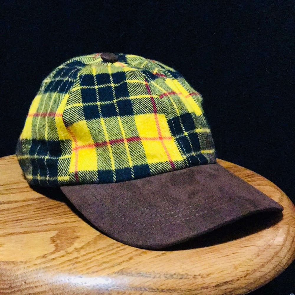 nwt plaid raised by wolves suede dad hat